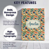 Personalised Name Painterly Umbrella Scene Custom  Unique Gift Idea Elegant Feature Canvas Wall Art Print Decor Picture Ready to Hang