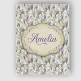 Personalised Name Light Pastel Wisteria Custom  Modern Room Accent Elegant Feature Canvas Wall Art Print Decor Picture Ready to Hang