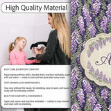 Purple Wisteria Vine Clusters with Natural Green Leaves Seamless  Personalised Custom Name Super Soft Fleece Blanket Bed Sofa Throw