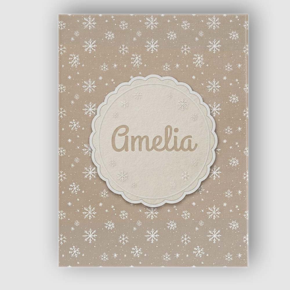 Personalised Name Warm Taupe Background Custom  Modern Room Accent Elegant Feature Canvas Wall Art Print Decor Picture Ready to Hang