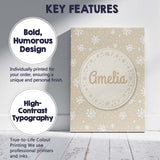 Personalised Name Classic Beige Background Custom  Unique Gift Idea Elegant Feature Canvas Wall Art Print Decor Picture Ready to Hang