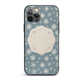 Blue Background Snowflake Star Winter Seamless Custom Name Protective Phone Case Mobile Cover Durable Everyday Smartphone Shock Resistant