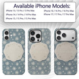 Blue Background Snowflake Star Winter Seamless Custom Name Protective Phone Case Mobile Cover Durable Everyday Smartphone Shock Resistant