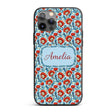 Red Poppy Flowers Botanical Garden Printed Design Custom Name Protective Phone Case Mobile Cover Durable Everyday Smartphone Shock Resistant