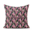 Custom Name Pink Foxglove Flowers Botanical Garden Seamless Name Square Filled Cushion Throw Pillow Sofa Bed Home Decor Zip Washable UK Made