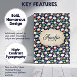 Personalised Name Elegant Lotus Pond Floral Custom  Bespoke Interior Contemporary Canvas Wall Art Print Decor Picture Ready to Hang