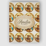 Personalised Name Golden Monkey Portrait Custom  Unique Gift Idea Elegant Feature Canvas Wall Art Print Decor Picture Ready to Hang