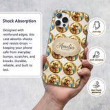 Golden Monkey Portrait Ornamental Printed Design Custom Name Protective Phone Case Mobile Cover Durable Everyday Smartphone Shock Resistant