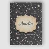 Personalised Name Celestial Star Constellation Seamless Pattern Creative Decorator Style Canvas Wall Art Print Decor Picture Ready to Hang