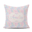 Custom Name Abstract Crackled Texture Seamless Pattern Artistic Square Filled Cushion Throw Pillow Sofa Bed Home Decor Zip Washable UK Made