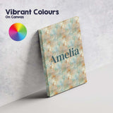 Personalised Name Soft Pastel Marble Splash Custom  Bespoke Interior Contemporary Canvas Wall Art Print Decor Picture Ready to Hang