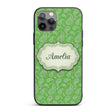 Green Paisley Bandana Floral Ornamental Seamless Custom Name Protective Phone Case Mobile Cover Durable Everyday Smartphone Shock Resistant