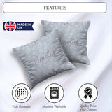 Custom Name Elegant White Paisley Cool Steel Gradient Background Square Filled Cushion Throw Pillow Sofa Bed Home Decor Zip Washable UK Made