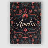 Personalised Name Halloween Haunted House Custom  Unique Gift Idea Elegant Feature Canvas Wall Art Print Decor Picture Ready to Hang