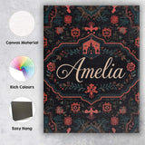 Personalised Name Halloween Haunted House Custom  Unique Gift Idea Elegant Feature Canvas Wall Art Print Decor Picture Ready to Hang