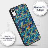 Vibrant Galaxy Swirl Stars Cosmic Printed Design Custom Name Protective Phone Case Mobile Cover Durable Everyday Smartphone Shock Resistant