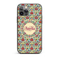 Scandinavian Folk Floral Meadow Bright Flowers Custom Name Protective Phone Case Mobile Cover Durable Everyday Smartphone Shock Resistant