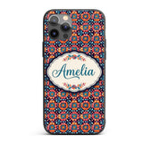 Bold Folk Floral Night Garden Bright Blossoms Custom Name Protective Phone Case Mobile Cover Durable Everyday Smartphone Shock Resistant