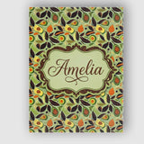 Personalised Name Autumn Avocado Leaf Earth Custom  Bespoke Interior Contemporary Canvas Wall Art Print Decor Picture Ready to Hang