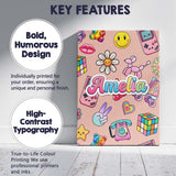Personalised Name Toys Smiley Roller Skate Custom  Unique Gift Idea Elegant Feature Canvas Wall Art Print Decor Picture Ready to Hang