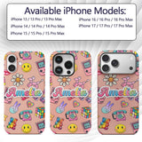 Toys Smiley Roller Skate Beige Printed Design Custom Name Protective Phone Case Mobile Cover Durable Everyday Smartphone Shock Resistant