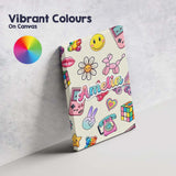 Personalised Name Toys Smiley Roller Skate Custom  Unique Gift Idea Elegant Feature Canvas Wall Art Print Decor Picture Ready to Hang