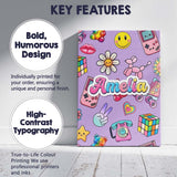 Personalised Name Toys Smiley Roller Skate Custom  Unique Gift Idea Elegant Feature Canvas Wall Art Print Decor Picture Ready to Hang
