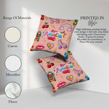 Custom Name Gummy Bear Rainbow Roller Skate Lightning Background Square Filled Cushion Throw Pillow Sofa Bed Home Decor Zip Washable UK Made