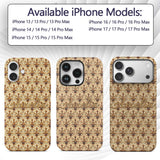 Elegant Vintage Fleur De Lis Ornamental Gold Custom Name Protective Phone Case Mobile Cover Durable Everyday Smartphone Shock Resistant