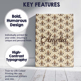 Personalised Name Ornate Classic Fleur De Custom  Unique Gift Idea Elegant Feature Canvas Wall Art Print Decor Picture Ready to Hang