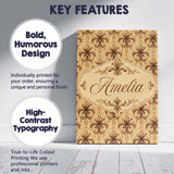 Personalised Name Ornate Baroque Fleur De Custom  Unique Gift Idea Elegant Feature Canvas Wall Art Print Decor Picture Ready to Hang