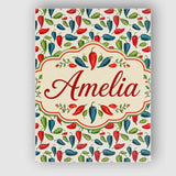 Personalised Name Hand Painted Pepper Custom Modern Room Accent Creative Decorator Style Canvas Wall Art Print Decor Picture Ready to Hang