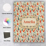 Personalised Name Minimalist Pepper Floral Custom  Unique Gift Idea Elegant Feature Canvas Wall Art Print Decor Picture Ready to Hang