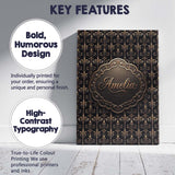 Personalised Name Luxury Gold Ornamental Custom  Unique Gift Idea Elegant Feature Canvas Wall Art Print Decor Picture Ready to Hang