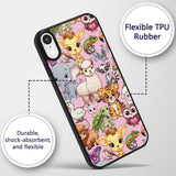 Cute Cartoon Jungle Safari Animals Printed Design Custom Name Protective Phone Case Mobile Cover Durable Everyday Smartphone Shock Resistant