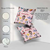 Custom Name Space Astronaut Rockets UFO Telescope Seamless Light Square Filled Cushion Throw Pillow Sofa Bed Home Decor Zip Washable UK Made
