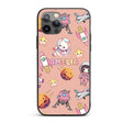 Space Cat Astronaut Girl Rockets Stars Seamless Custom Name Protective Phone Case Mobile Cover Durable Everyday Smartphone Shock Resistant
