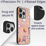 Space Cat Astronaut Girl Rockets Stars Seamless Custom Name Protective Phone Case Mobile Cover Durable Everyday Smartphone Shock Resistant