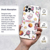Space Cat Astronaut Girl Rockets Stars Seamless Custom Name Protective Phone Case Mobile Cover Durable Everyday Smartphone Shock Resistant