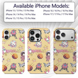 Space Cat Astronaut Girl Rockets Stars Seamless Custom Name Protective Phone Case Mobile Cover Durable Everyday Smartphone Shock Resistant
