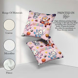 Custom Name Space Animals Astronaut Dog Bunny UFO Stars Seamless Square Filled Cushion Throw Pillow Sofa Bed Home Decor Zip Washable UK Made
