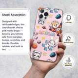 Space Animals Astronaut Dog Bunny Printed Design Custom Name Protective Phone Case Mobile Cover Durable Everyday Smartphone Shock Resistant