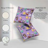 Custom Name Cartoon Space Rocket Sun Earth Clouds Stars Seamless Square Filled Cushion Throw Pillow Sofa Bed Home Decor Zip Washable UK Made