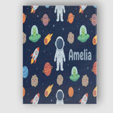 Personalised Name Space Astronaut Alien UFO Custom  Bespoke Interior Contemporary Canvas Wall Art Print Decor Picture Ready to Hang