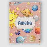 Personalised Name Solar System Sun Earth Custom  Unique Gift Idea Elegant Feature Canvas Wall Art Print Decor Picture Ready to Hang