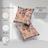 Custom Name Space Astronaut Rockets UFO Telescope Stars Seamless Square Filled Cushion Throw Pillow Sofa Bed Home Decor Zip Washable UK Made