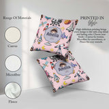 Custom Name Space Astronaut Rockets UFO Telescope Stars Seamless Square Filled Cushion Throw Pillow Sofa Bed Home Decor Zip Washable UK Made