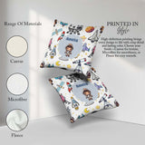 Custom Name Space Astronaut Rockets UFO Telescope Stars Seamless Square Filled Cushion Throw Pillow Sofa Bed Home Decor Zip Washable UK Made