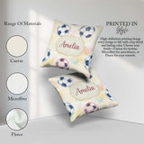 Custom Name Watercolor Soccer on Soft Pastel Background Seamless Square Filled Cushion Throw Pillow Sofa Bed Home Decor Zip Washable UK Made