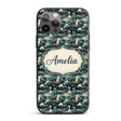 Traditional Asian Women Scenic Floral Landscape Custom Name Protective Phone Case Mobile Cover Durable Everyday Smartphone Shock Resistant